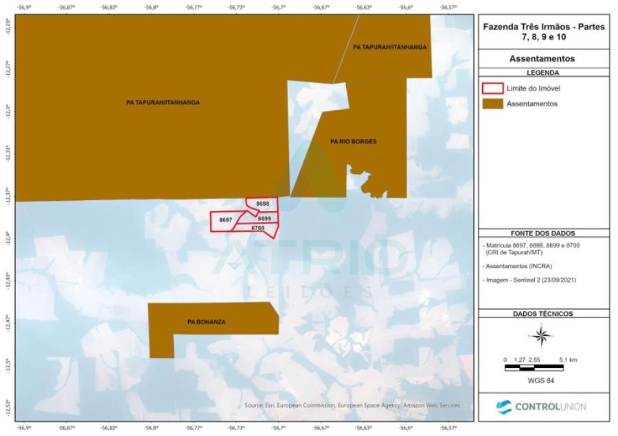 4 Fazendas em Tapurah/MT - 1297,12ha Tapurah/MT, localizado em Tapurah - MT