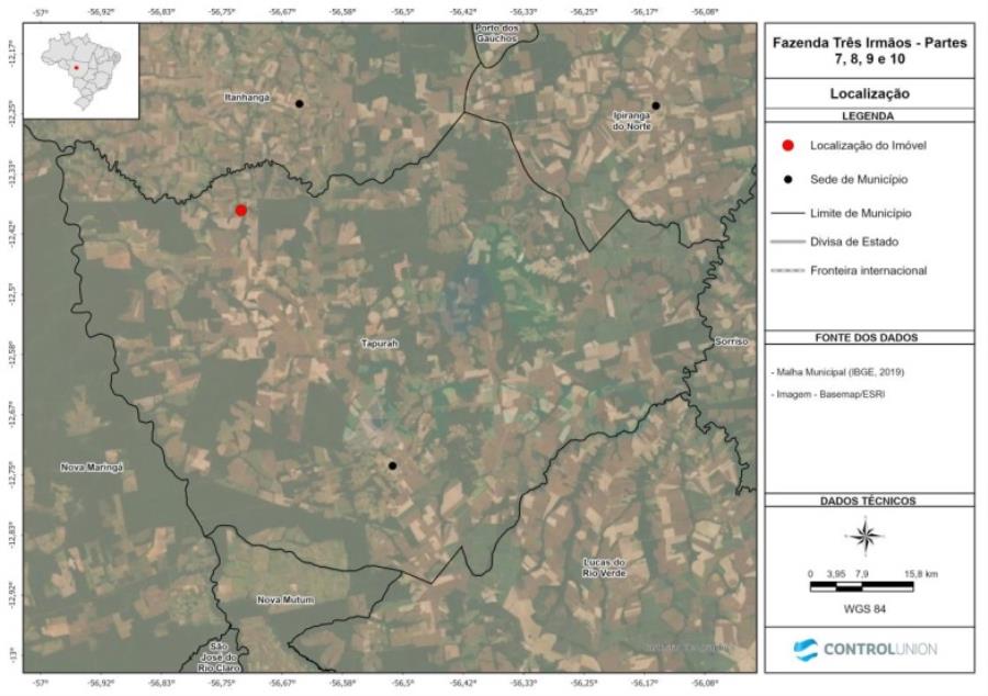 4 Fazendas em Tapurah/MT - 1297,12ha Tapurah/MT, localizado em Tapurah - MT