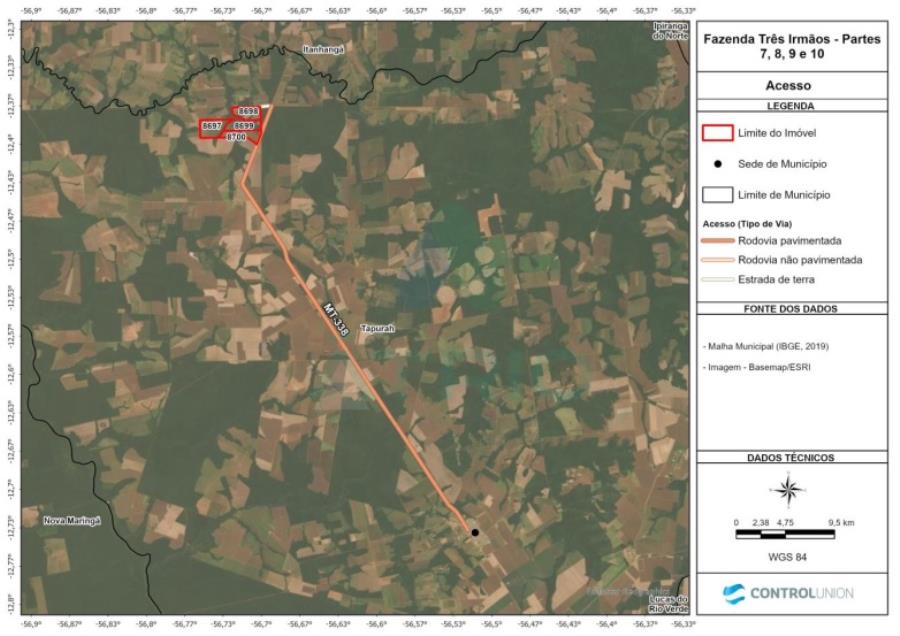 4 Fazendas em Tapurah/MT - 1297,12ha Tapurah/MT, localizado em Tapurah - MT